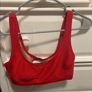 Red Women's Bikini top